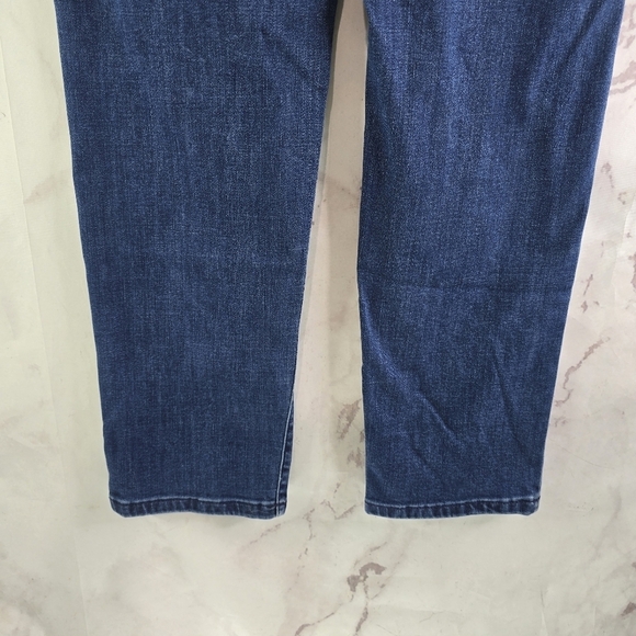 J Jill Jeans Womens 10 Authentic Stretch Slim Ankle Crop Denim Dark Wash Skinny - Picture 9 of 13